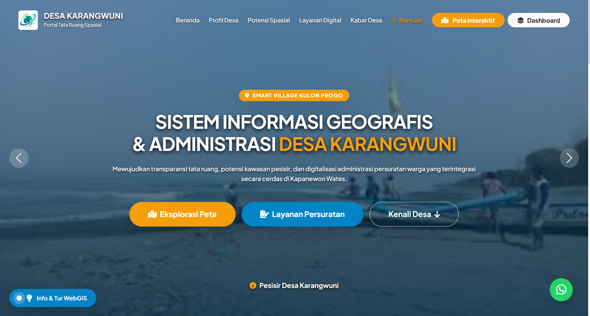 WebGIS Desa Dashboard