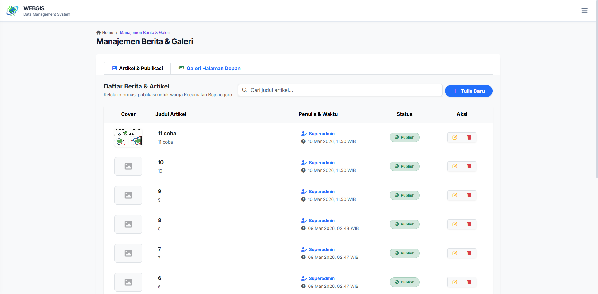 WebGIS Kecamatan Bojonegoro 16