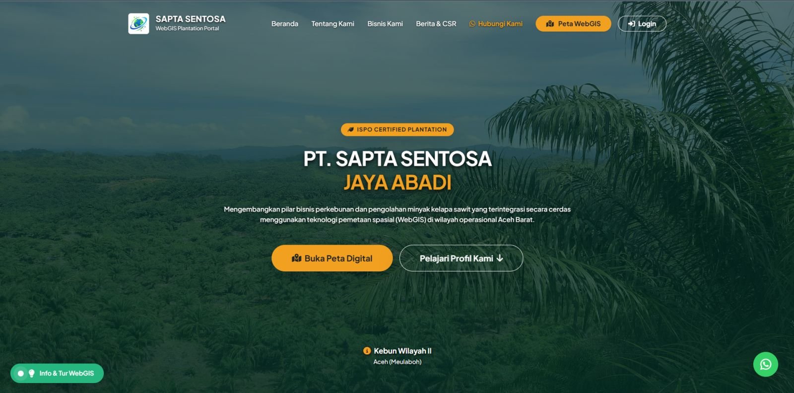 WebGIS Perkebunan Sawit